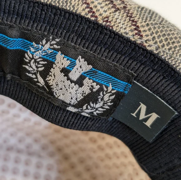 Goorin Bros Biggles Plaid Fedora Hat Classic Unisex Vintage Style Hat M - Picture 11 of 15